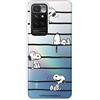 LA CASA DE LAS CARCASAS Custodia per Xiaomi Redmi 10 Ufficiale di Snoopy Peanuts Snoopy Righe Trasparente per proteggere il tuo cellulare. Cover per Xiaomi in silicone flessibile con licenza ufficiale di Snoopy