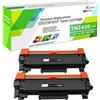 GREENPRINT TN-2420 TN2420 Cartucce toner compatibile 3000 pagine per Brother MFC-L2710DW L2710DN L2730DW L2750DW DCP-L2510DN L2530DW HL-L2350DW L2310D L2370DN L2375DW L2370DN (2*nero, Ad alto rendimento )