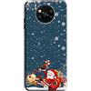 Mixroom - Cover Custodia Back Case In TPU Silicone Morbido Per OPPO Reno 12 F 5G / 4G / Oppo Reno 12 FS 5G / 4G Fantasia Babbo Natale E La Renna U867