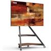 FITUEYES Supporto TV da Pavimento per 55 - 88 Televisore Portatile con Ruote Regolazione dell'angolo ±20° Massima 60 kg Regolabile in Altezza Serie Eiffel