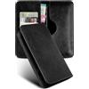 moex Purse Case - Custodia per Honor Magic V2 con portafoglio, in pelle PU con scomparto per carte di credito, a portafoglio, a 360 gradi, colore: Nero