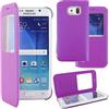 ebestStar - Cover Compatibile con Samsung S6 Edge + Galaxy SM-G928F Edge Plus Custodia Portafoglio Protezione Libro Flip con Finestra View, Viola [Apparecchio: 154.4 x 75.8 x 6.9mm, 5.7'']