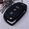 mt key Key Soft Case Cover protettiva Chiave per auto Hyundai i10 i40 ix35 Santa Fe Sonata Tucson Chiave pieghevole/Colore: nero