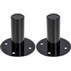 Holibanna Supporti Per Casse Audio in Ferro 2 Pezzi Base Stabile Con Treppiedi Compatti Per Diffusori Acustici Protezione Pavimento 4.33X4.33X2.95 Pollici