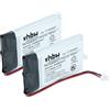 vhbw 2x batteria compatibile con Sena 30K, 30K SP46, 50S auricolari cuffie wireless (1100mAh, 3,7V, Li-Poly)
