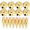 Ailgely Altoparlante in Rame Spike Isolamento Supporto Base Pad Piedini Tappetino Placcatura di Assorbimento degli Urti per Home Theater Oro