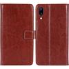 TienJueShi Marrone Premium Retro Business Stand Portafoglio Caso in Pelle Case Copertina Custodia Protettiva Cover TPU Silicone per Umidigi One PRO 5.9 inch