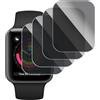 KARYLAX - Protezione schermo anti-spia in vetro flessibile, anti-graffio, pellicola protettiva Privacy per smartwatch Xiaomi Redmi Watch 5 Active (pacchetto x4)