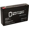 SKB Batteria Ermetica Ricaricabile al Piombo 6V Volt 7Ah con connettore faston ideale per UPS sistemi di sicurezza Peg Perego giochi giocattoli lampada di emergenza