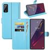 Fertuo Cover per Wiko Power U10 / U20, Custodia Portafoglio Cover a Libro in Pelle Flip Case con Silicone Bumper, Fibbia Magnetica, Porta Carte, Kickstand, per Wiko Power U10 / U20, Blu