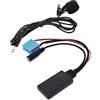 AMONIDA Adattatore per Auto Bluetooth Aux, Adattatore per Microfono Cavo Audio Ausiliario Bluetooth 5.0 Sostituzione DC 12V per Grande Punto