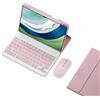 GUPENAA Custodia con Tastiera per Huawei MatePad PRO 13.2 2023 con Portamatite, Tastiera Magnetica Staccabile con Mouse Bluetooth,Rosa