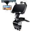 Generico Car Phone Stand - Cell Phone Bracket For Car Sun Visor, 360-Degree Rotating Dashboard Mount, High- ABS + Shockproof Padding, Adjustable Stability Component - For Truck Trailer & RV
