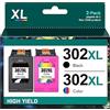 Generico 302XL Cartucce d'inchiostro Sostituzione per HP 302 nero e colore per HP Envy 4520 4522 4525 Officejet 3830 3834 4650 4652 DeskJet 1110 2130 3630 3632 3634 3636