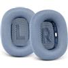 G GVOEARS Cuscinetti auricolari aggiornati per Apple AirPods Max, copriorecchie in tessuto a rete con design originale in silicone memory foam per cuffie Airpods Max (celeste)