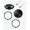 Superauto hi-fi Kit 2 Casse Pioneer Coassiali a 2 vie da 16 cm 300 W Per Fiat Panda dal 2003 al 2012 Qualità Con Adattatori E Supporti Altoparlanti Predisposizione Posteriore