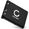 CELLONIC 1x Batteria per Telefono fisso Compatibile con Panasonic KX-TCA285, KX-TCA385, Compatibile con Sony Bluetooth Laser Mouse, Compatibile con Panasonic N4FUYYYY0046 - (660mAh, 3.7V)
