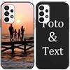 Yoedge Cover Personalizzata Custodia per Samsung Galaxy A23 5G 6,6 Personalizzato con Foto Testi Disegni Personalizza Custodia Immagine, Antiurto Nero Personalizzabili Case per Samsung A23 5G