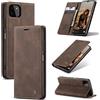 WenBaby CaseMe Cover per Samsung Galaxy A22 5G/F42 5G/A22S, Magnetica Cover a Libro con Slot per Schede, Custodia in PU Pelle Portafoglio per Samsung Galaxy A22 5G/F42 5G/A22S, Marrone Scuro