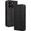 RonRun Cover ZTE Blade A35, Custodia a Libro con Supporto Stand e Slot Porta Carte Case a Portafoglio Magnetica in Pelle PU Adatto per ZTE Blade A35, nero
