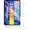yystao (2 pezzi) Pellicola Protettiva per Odea A12 Tablet 12 Pollici 2025, 9H Vetro Temperato Compatibile con ODEA Tablet A12 - Durevole, Antigraffio, Senza impronte digitali