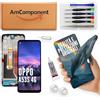 AmComponent - display di ricambio per OPPO A53S 4G CPH2135 CPH2139 LCD schermo + frame touch screen vetro | Componente di ricambio con luminosità intensa e risposta al tocco reattiva