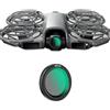Generico Per DJI NEO 2 Set di Filtri con Rivestimento Multistrato a Densità Neutra ND8, ND16, ND32, Lenti Ottiche Polarizzate CPL, Pellicola Protettiva UV per Lenti Drone NEO 2 (ND16)