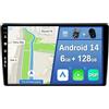 YUNTX [6GB+128GB] Android 14 Autoradio per Dacia Sandero/Duster/Logan/Captur/Lodgy/Dokker/Symbol-[Incorporato Carplay/Android Auto/DSP/GPS]-9 IPS 2.5D Touch Screen-CAM+MIC-DAB/Mirror Link