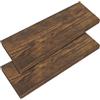 Casaria 2x Mensola da Parete Sospesa Bianca Staffa 50-110 cm Capacità 15 kg Cucina Ufficio Bagno Scaffale Ripiano 70 cm