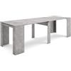 Skraut Home | Consolle allungabile | Tavolo consolle allungabile | 260 | Per 12 persone | Tavolo da pranzo | Stile moderno | Cemento