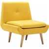 vidaXL Poltroncina Imbottita in Tessuto 73x66x77 cm Giallo Sedia Poltrona Sofà
