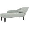 vidaXL Chaise Longue con Cuscini Grigio Chiaro in Velluto, divano letto, divano imbottito, seduta da soggiorno, dormeuse, seduta da salotto