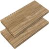 Casaria 2x Mensola da Parete Sospesa Bianca Staffa 50-110 cm Capacità 15 kg Cucina Ufficio Bagno Scaffale Ripiano 50 cm