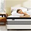 Bednew Materasso 160 x 200 cm, 31 cm, materasso a molle H3, altezza 7 zone, ortopedico a molle insacchettate con strato di memory foam, certificato Öko-Tex, 101 notti di prova