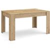 Skraut Home | Tavolo da Pranzo | Cucina, Sala da pranzo | 140x90x76 cm | Per 6 persone | Tavolo Cucina | Stile moderno | Rovere