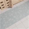 PETTI Artigiani Italiani - Tappeto Natalizio Cucina Antiscivolo Lavabile in Lavatrice, Passatoia Natalizia, Decorazione Natale Cucina 52x100 cm Snow, Made in italy