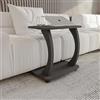 sugodesign Tavolino Divano con rotelle, Piccolo tavolo da salotto, Tavolino da caffè in stile elegante, Piccolo tavolo per soggiorno, Superficie ideale per laptop, tazze (Antracite)