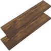 Casaria 2x Mensola da Parete Sospesa Bianca Staffa 50-110 cm Capacità 15 kg Cucina Ufficio Bagno Scaffale Ripiano 110 cm