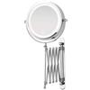 Feridras 178034 Specchio Estensibile con LED, ABS, 7x20x20 cm
