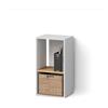 Livinity Libreria Lorena, Rovere bianco/dorato, con 2 scomparti