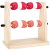 Generico Porta Gomitoli | per Maglieria in Legno a Doppio Strato con Base Antiscivolo | Porta Gomitoli Portatile | per Ricamo con Filo, Conservazione, Girevole, Casa, Tavolo, Stanza, Natale, Esterno