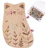 Generico Portaspilli per Cucito - Cuscino per Aghi a Forma di Animale,Organizzatore per Spilli, Graffette e Fermagli con 100 Spilli per Cucito Ricamo Quilting Sartoria