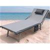 o-day Telo Mare con Angoli e Tasche in Morbida Microfibra - Telo Mare con Elastici e Cuscino Gonfiabile 190x70cm (Grigio)