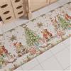 PETTI Artigiani Italiani - Tappeto Cucina Natalizio Xmas Bears, Passatoia Cucina Antiscivolo e Lavabile, Tappeto Runner per Natale 52x180 cm, Made in Italy