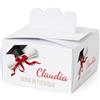 FERDINANDO FAMA' FAMÀ - Scatoline Portaconfetti per Laurea Quadrate Cappello e Pergamena 2 - Bomboniera Personalizzabile in Cartoncino Pregiato - 24 Scatoline