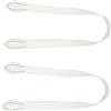 PERSELOSO 2pezzi Tracolla Borsa Donna in Pelle Pu Similpelle Cinturini Sostitutivi per Borse Tote Accessori Fai da Te Manici Wrist Strap Bianca