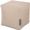 extroitaly Pouf Poggiapiedi STEP, Puff Poggiapiedi Divano quadrato, Imbottito in Tessuto Tecnico Resistente e Antistrappo, Comodo e Impermeabile, Made in Italy (45cm-) (Tortora)