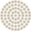 PATIKIL 12mm Strass A Fiore Girasole Cucire, 150 Pz Decorazioni con Strass Cristallo Vetro Base Metallo Artiglio Fiore per Abbellire Abiti Artigianato, Bianco