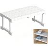 AYGCI Scaffale Telescopico Estensibile per Armadio Divisori per Scaffali Acciaio Inossidabile Telescopico Armadi Separatori Organizer per Camera da Letto Bagno Cucina