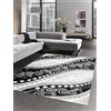CARPETIA Tappeto Orientale del Soggiorno con Ornamenti Filato Glitterato in Grigio Größe 80 x 300 cm
